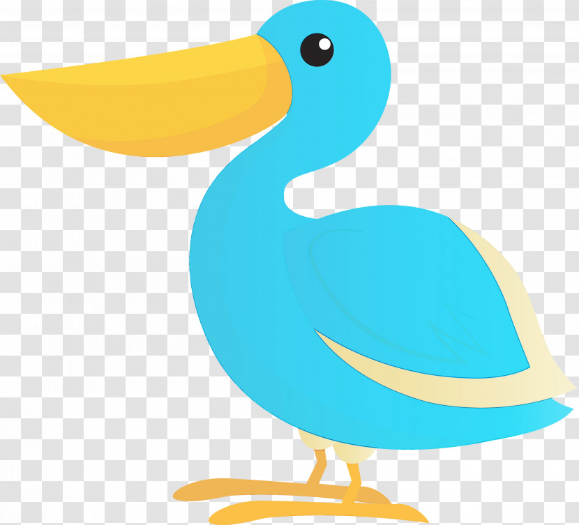 Duck Cartoon Beak Animal Figurine Seabird Transparent PNG