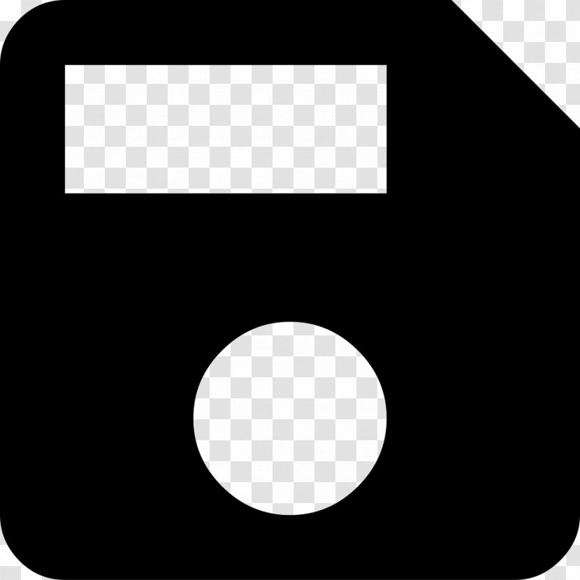 Button - Floppy Disk - Black Transparent PNG