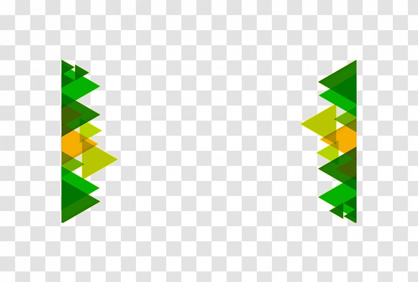 Triangle Green - Gratis - PPT Element Transparent PNG