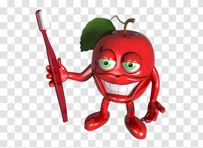 Apple Stock Photography Illustration - Royaltyfree - Clean Up The Teeth Transparent PNG