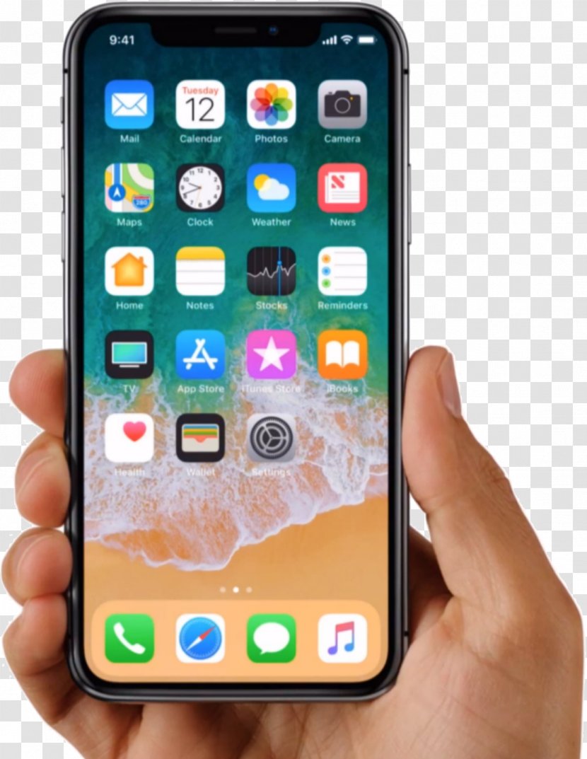 Apple IPhone 8 Plus Face ID Telephone - Iphone Transparent PNG