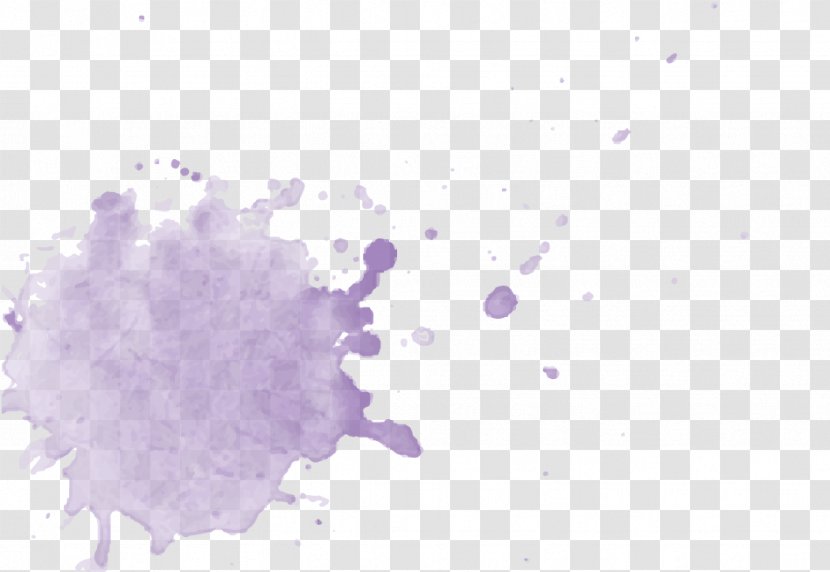Purple Watercolor Painting Violet Lavender Transparent PNG