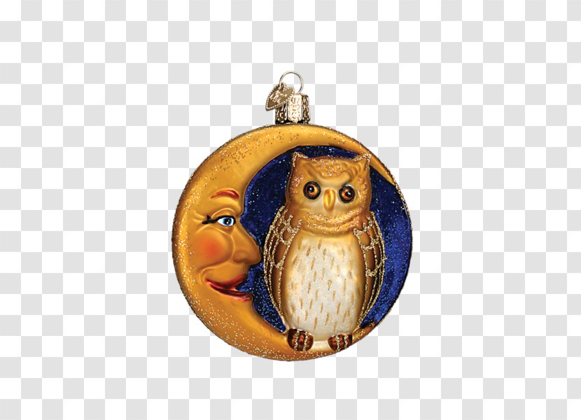 Christmas Ornament Pickle Tree Decoration - Owl - Moon Transparent PNG