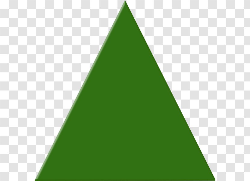 Color Triangle Clip Art - Green Transparent PNG