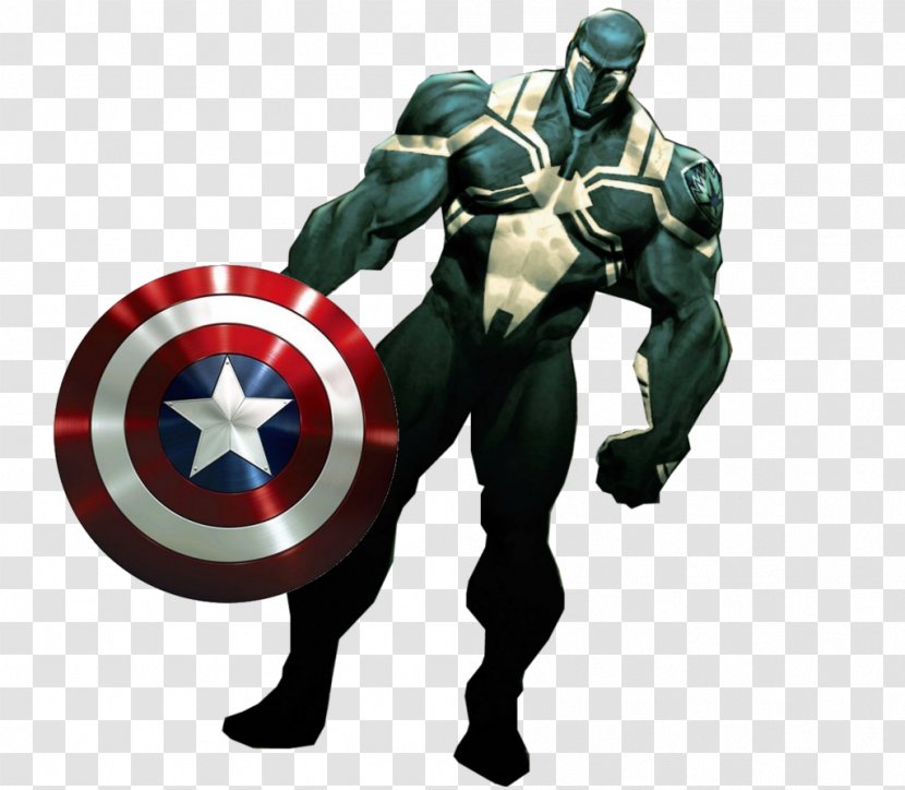Anti-Venom Captain America YouTube Spider-Man - Avengers - Venom Transparent PNG