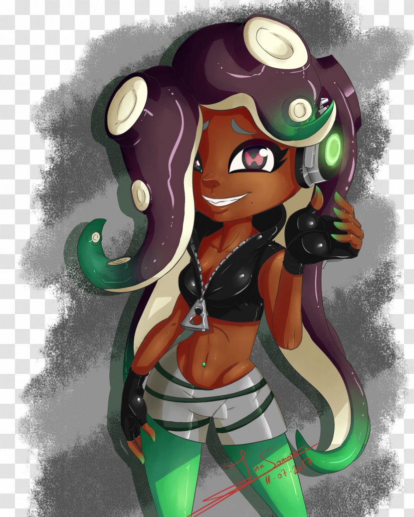 Splatoon 2 Fan Art DeviantArt - Watercolor - Splatoon2 Transparent PNG