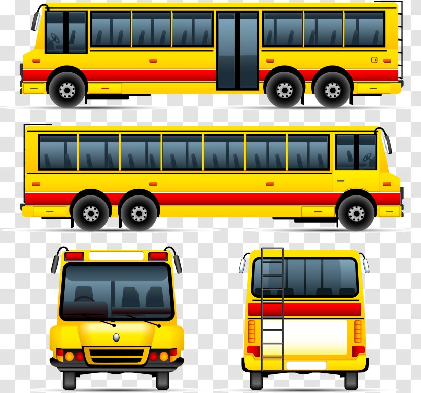 School Bus Drawing Stock Photography - Motor Vehicle - Hand-drawn Cartoon Yellow Transparent PNG