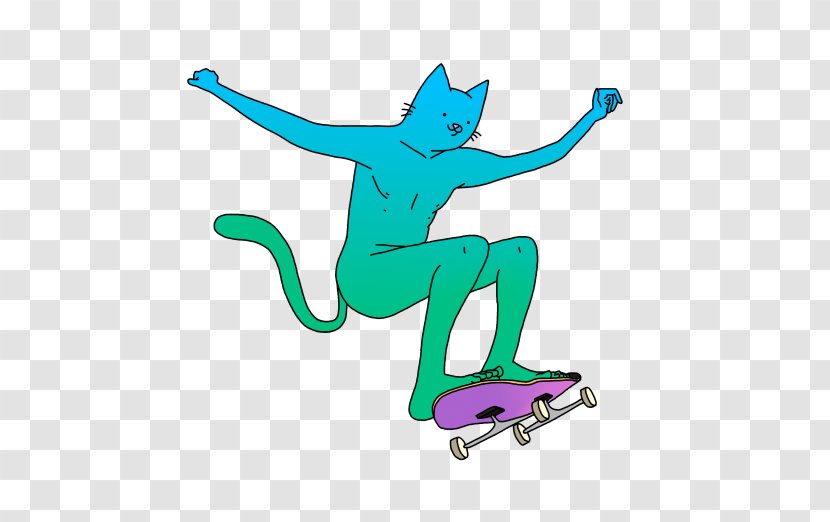 Skateboarding Drawing Video Clip Art - Equipment And Supplies - Cat Transparent PNG