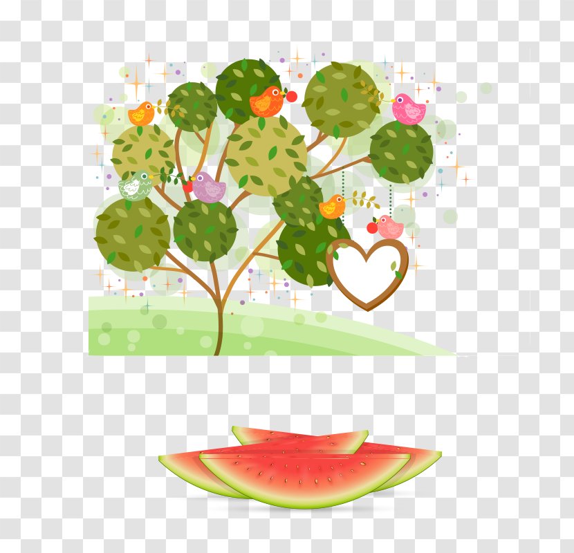 Painting Tree - Citrullus - Tree,watermelon Transparent PNG