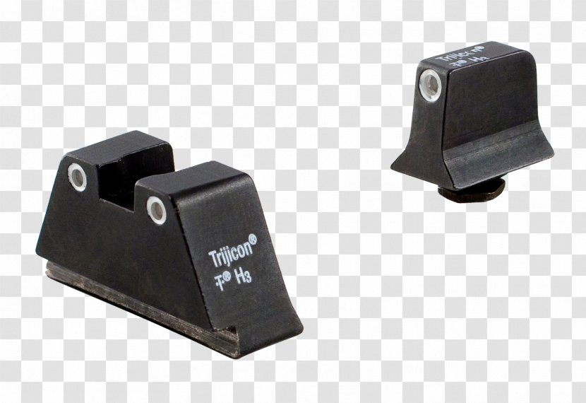 Trijicon Glock 20 Firearm Sight - 919mm Parabellum - Iron Sights Transparent PNG