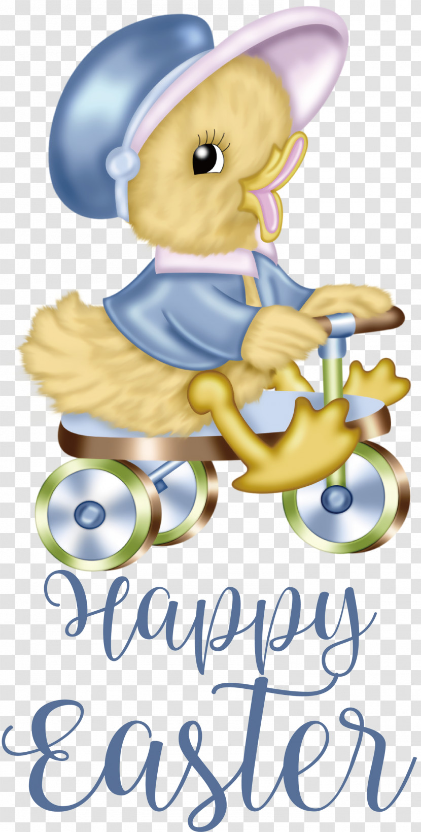 Happy Easter Chicken And Ducklings Transparent PNG