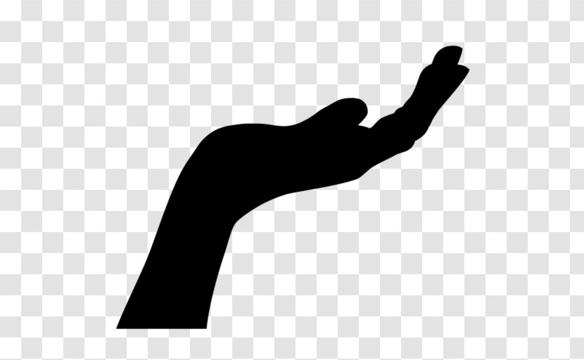 Thumb Clip Art Line Silhouette Black M - Arm - Logo Transparent PNG