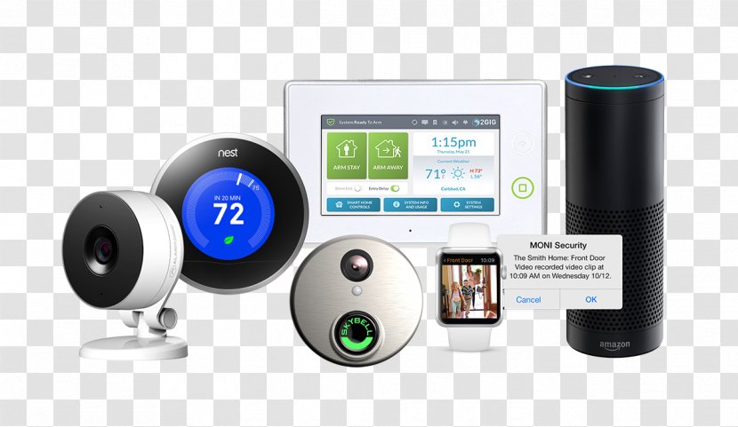 MONI Smart Security Alarms & Systems Home Burglary - Technology - Alarm System Transparent PNG