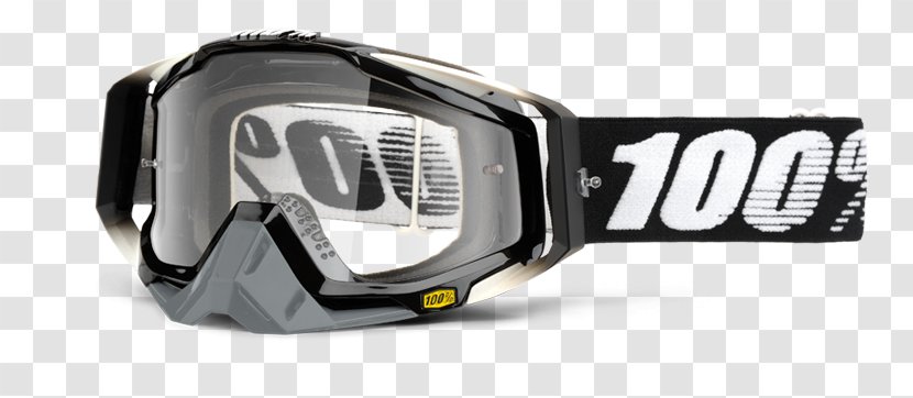 100% Racecraft Goggles Light Glasses Anti-fog - Protective Gear In Sports - Eclipse Transparent PNG