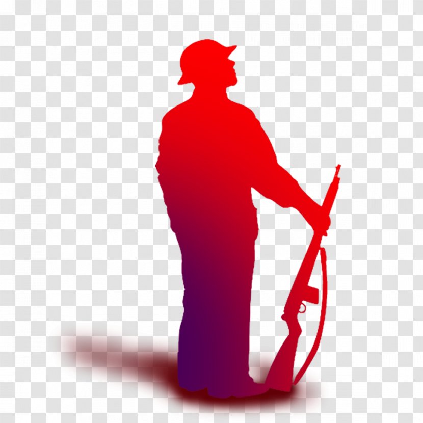 Soldier Silhouette Royalty-free Illustration - Army Men - Soldiers Stand Guard Transparent PNG