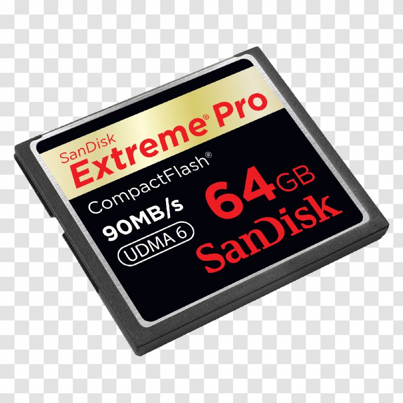Flash Memory Cards CompactFlash SanDisk Computer Data Storage - Electronics Accessory - Card Transparent PNG