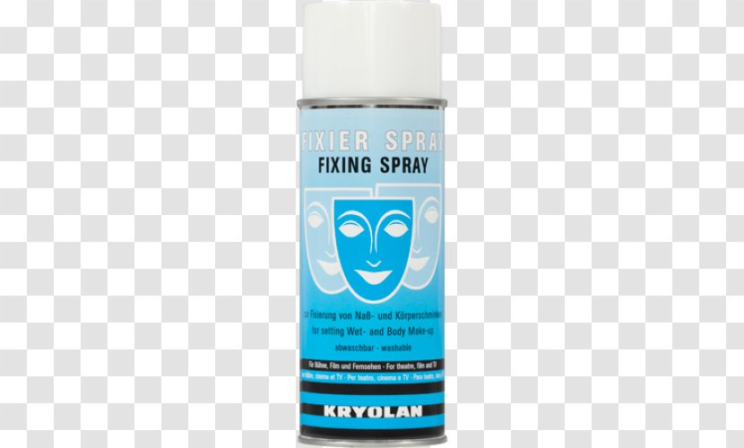 Setting Spray Kryolan Cosmetics Aerosol Body Painting - Lubricant - Aquacolor Transparent PNG