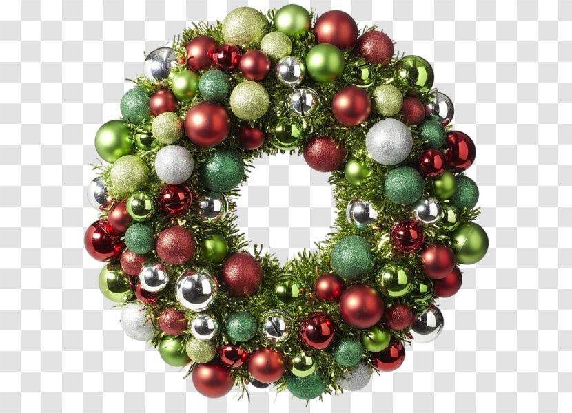 Christmas Ornament Bead Wreath Transparent PNG