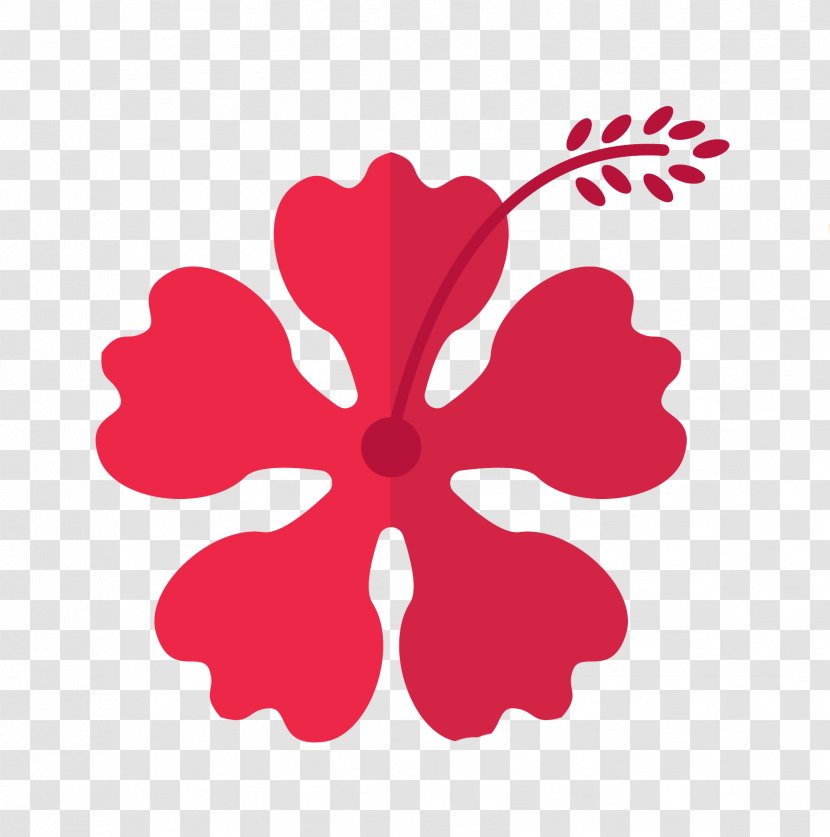 Hawaii Pink Flowers - Flora - Leaf Transparent PNG