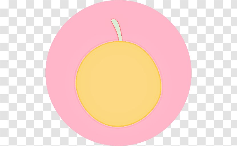 Pink Yellow Fruit Circle Plant - Food Plate Transparent PNG