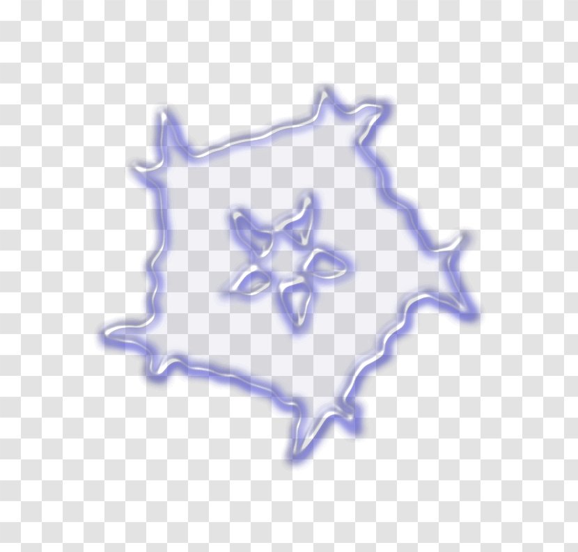 Koch Snowflake Fractal Geometry - Electric Blue - Flakes Clipart Transparent PNG