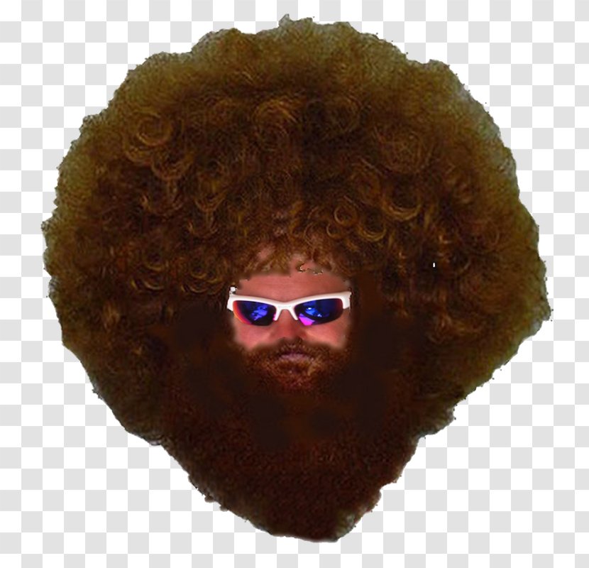 Miles Quade Beard Jheri Curl Afro Moustache - Retro Style - Biggest Transparent PNG