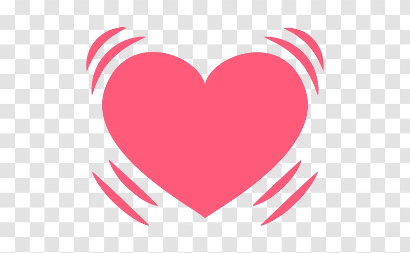 Emoji Heart Symbol SMS Emoticon - Silhouette - Beat Transparent PNG
