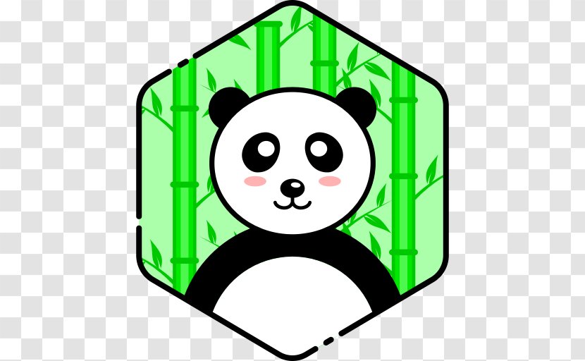 Giant Panda Avatar Clip Art - Green Transparent PNG