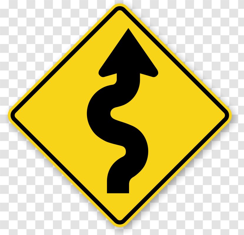 Traffic Sign Warning Road - Symbol - Signs Pictures Transparent PNG