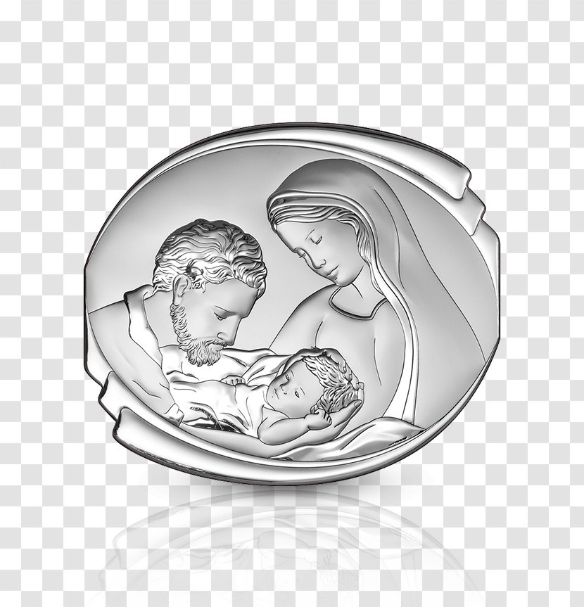 Drawing Of Family - Oval Glass Transparent PNG