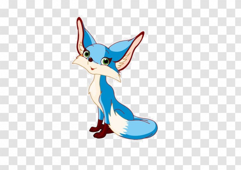 Royalty-free Fox Clip Art - Cute Blue Transparent PNG