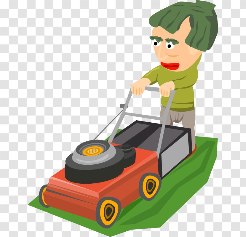 Lawn Mowers Garden Clip Art - Riding Mower - Cartoon Transparent PNG