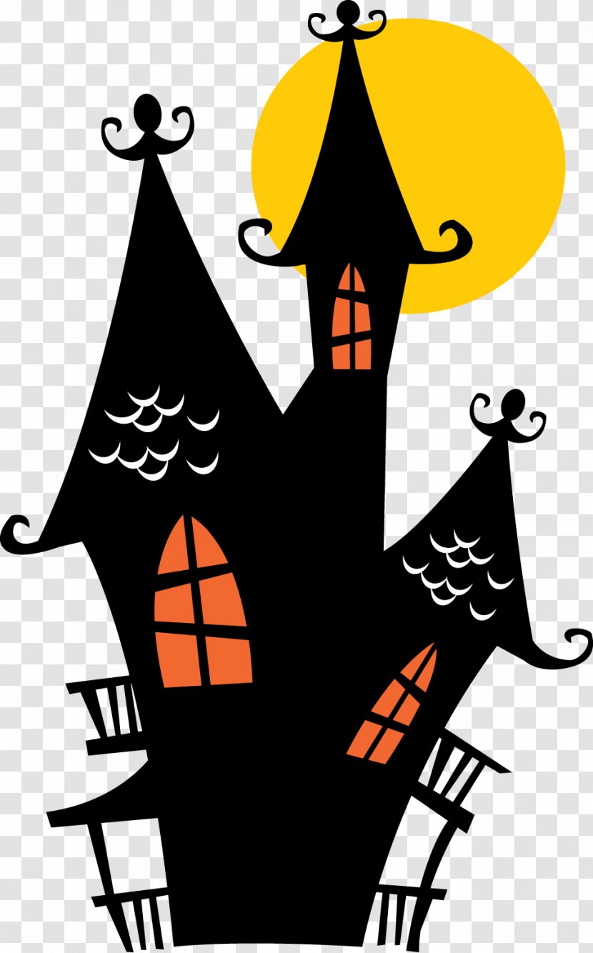 Halloween Cake Haunted House Wall Decal Clip Art - Costume Transparent PNG
