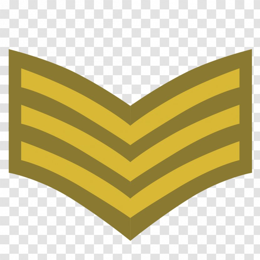 Sergeant Military Rank Chevron Army Officer Non-commissioned - Staff Transparent PNG