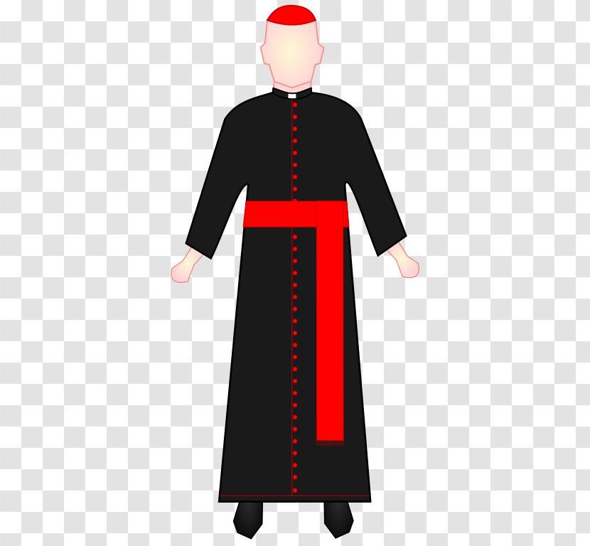Cassock Cardinal Choir Dress Clergy Clerical Clothing - Priesthood In The Catholic Church - Vestment Transparent PNG