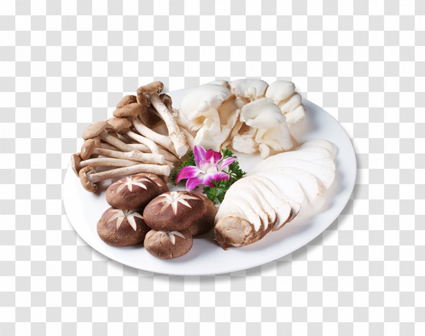 Hot Pot Mushroom Fungus Vegetable Pleurotus Eryngii - Dish - Assorted Mushrooms Transparent PNG
