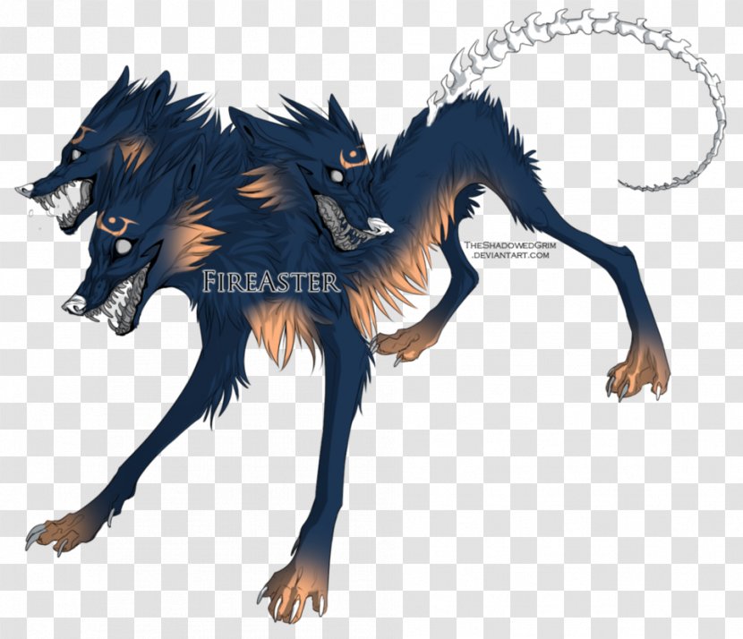Cerberus Drawing Line Art Legendary Creature - Carnivoran - Werewolf Transparent PNG