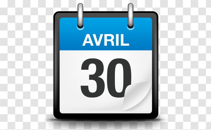 Calendar Date Clip Art - Icon Design - Thirty Transparent PNG