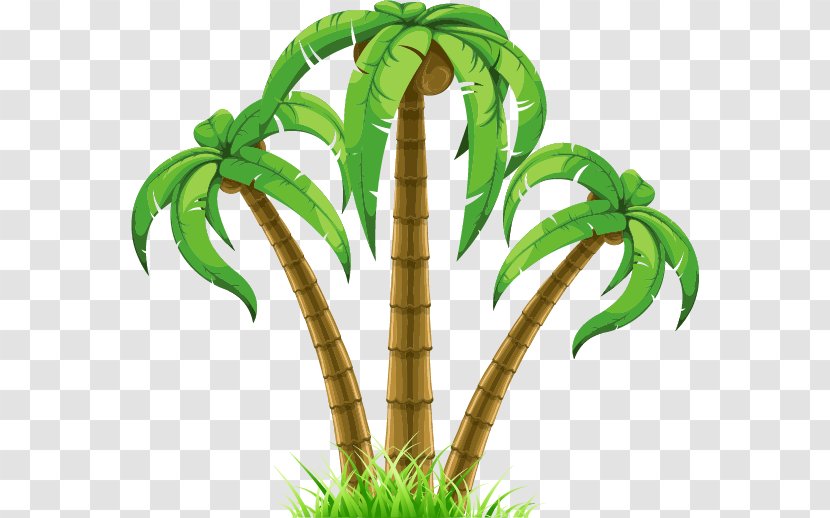 Clip Art Openclipart Palm Trees Image Free Content - Flowerpot - Leaf Swag Transparent PNG