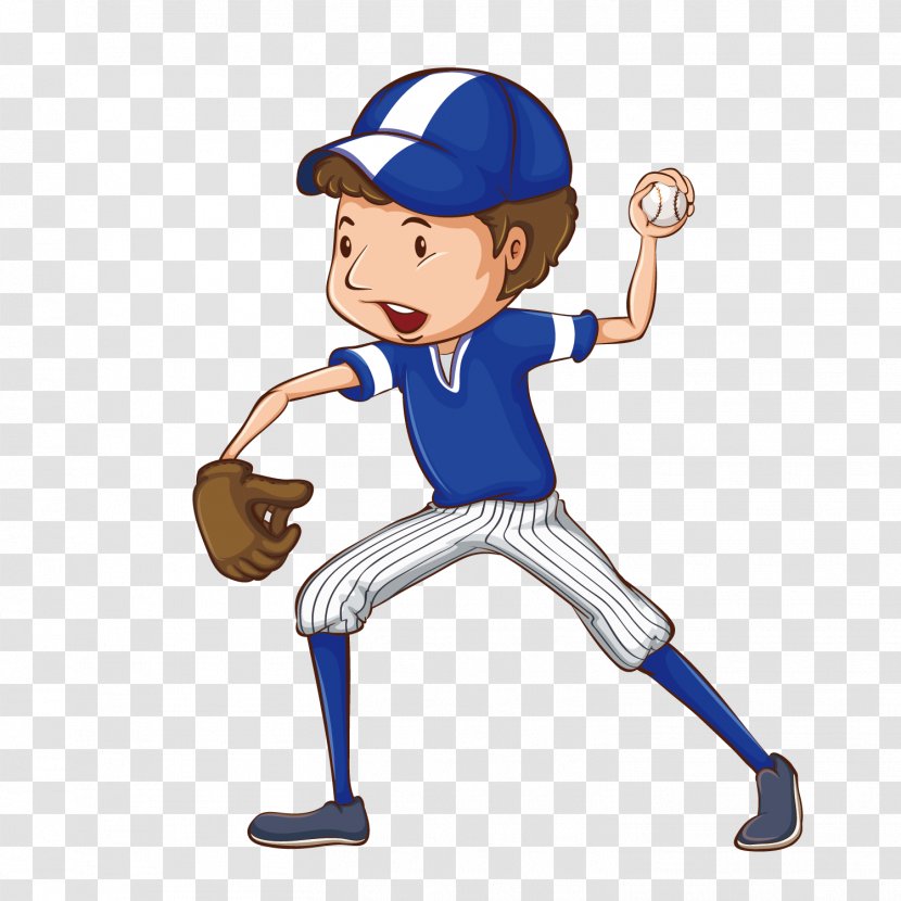 Baseball Drawing Clip Art - Bat - Vector Cartoon Boy Transparent PNG