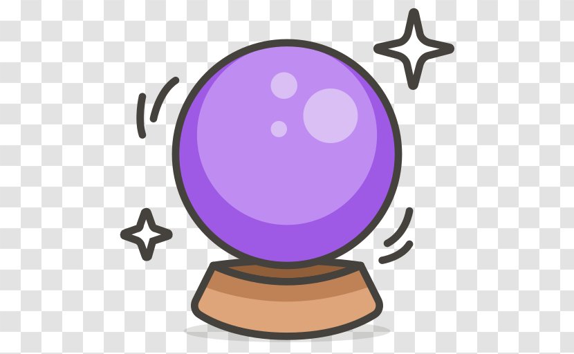 Magic Crystal Ball Emoji - Conjuro Transparent PNG