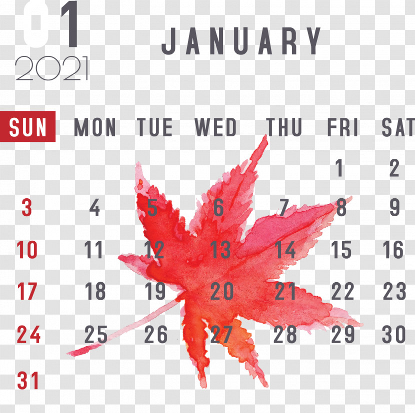 January January 2021 Printable Calendars January Calendar Transparent PNG