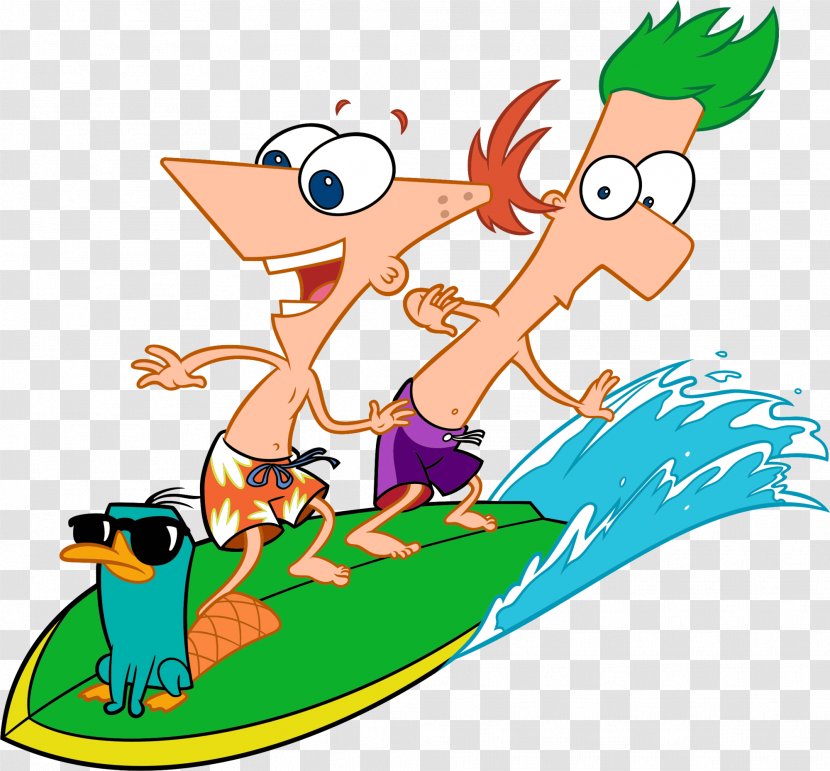 Perry The Platypus Phineas Flynn Ferb Fletcher Candace Dr. Heinz Doofenshmirtz - And Interrupted - Surfing Transparent PNG