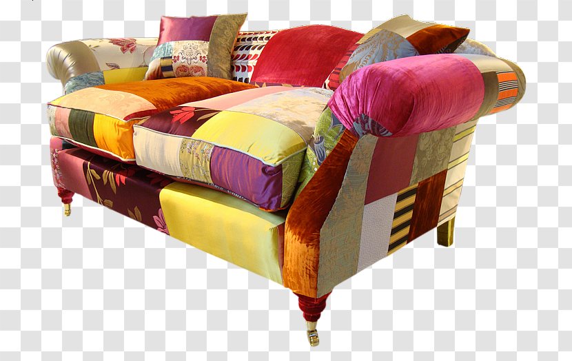 Couch Sofa Bed Frame Textile Spitalfields - Shoreditch - Pink Horses Transparent PNG
