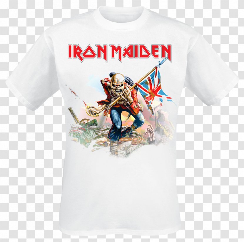 Long-sleeved T-shirt Iron Maiden The Trooper (Live Long Beach Arena) - Sleeve Transparent PNG