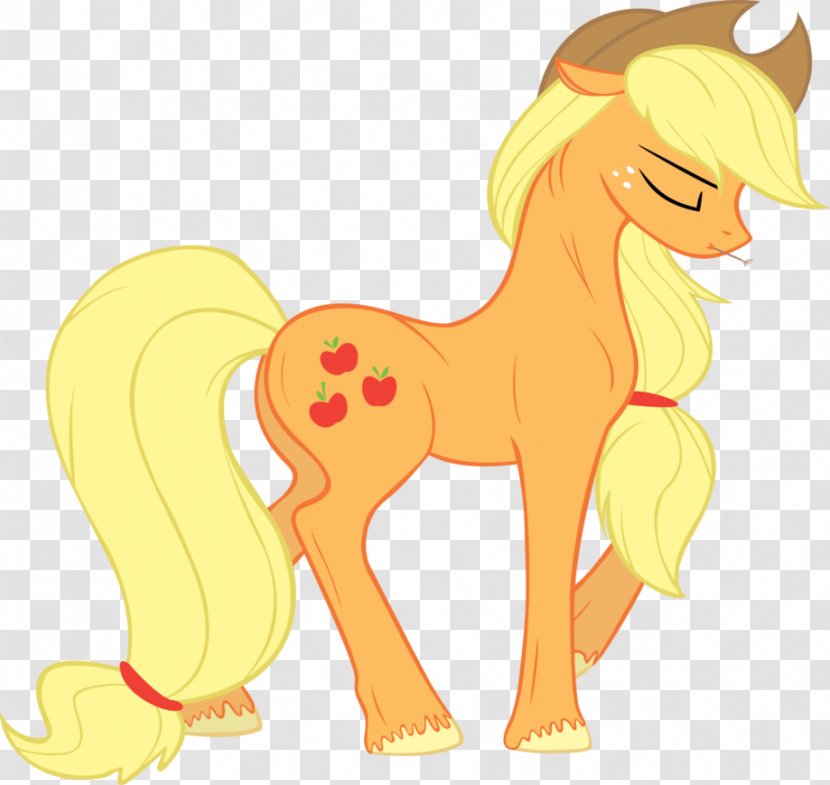 Applejack Pony Rarity Art Horse - Tail - Cigarette Vector Transparent PNG