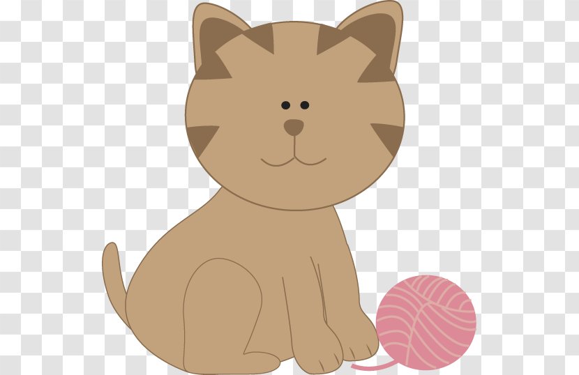 Pink Cat Kitten Play And Toys Clip Art - Tree - Cliparts Transparent PNG