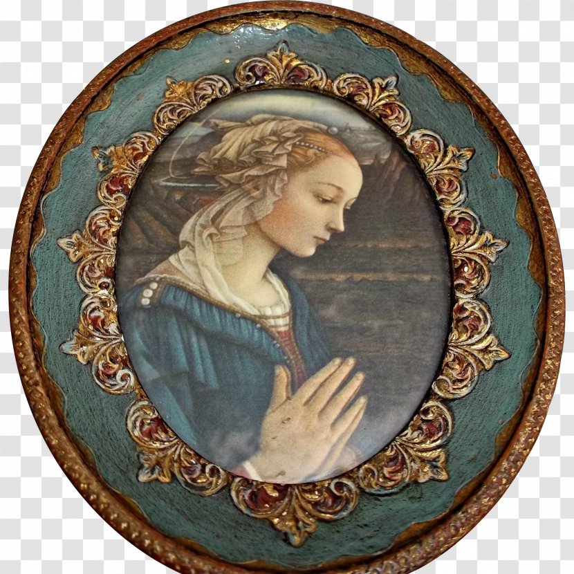 Filippo Lippi Picture Frames Madonna Antique Oval - Plate Transparent PNG