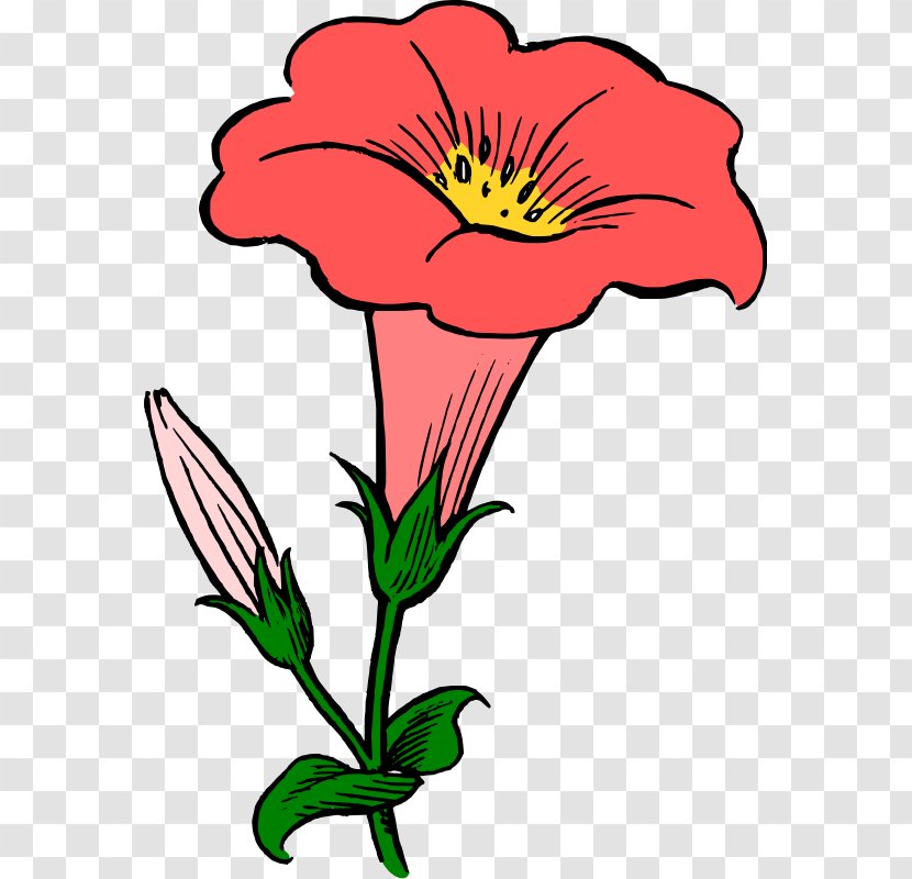 Flower Clip Art - Wikimedia Commons - Glory Cliparts Transparent PNG