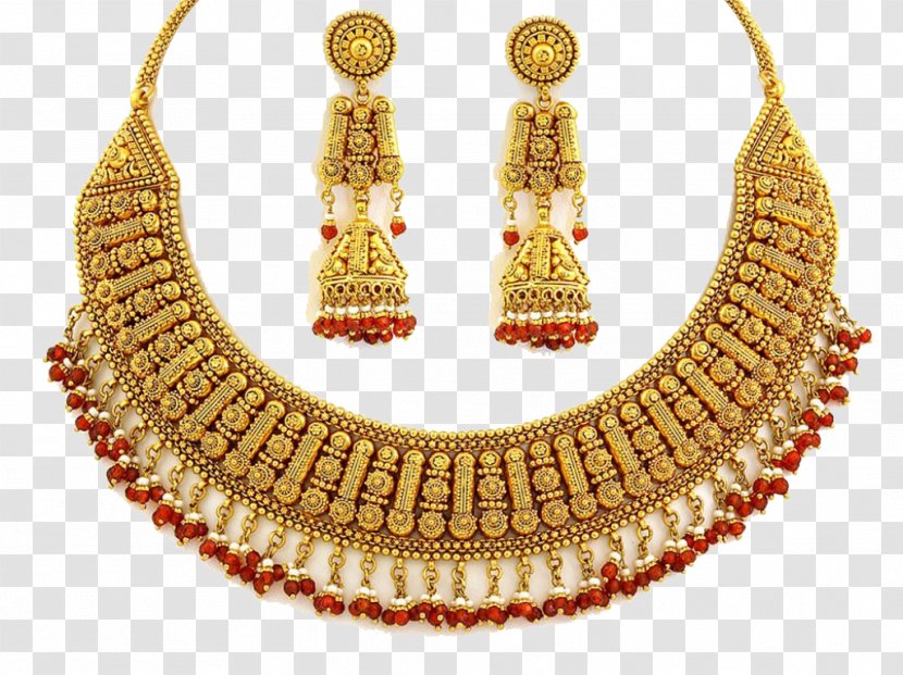 Jewellery Gold Earring Diamond Gemstone - Fashion Accessory - Necklace Image Transparent PNG